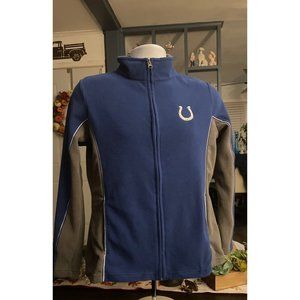 NFL Team Apparel Indianapolis Colts Womens Medium Zip Fleece Pullover